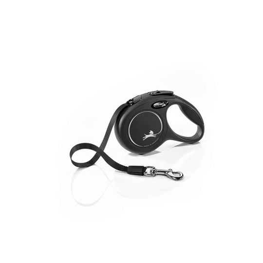 Flexi New Classic XS Tape 3m/12kg (Svart)