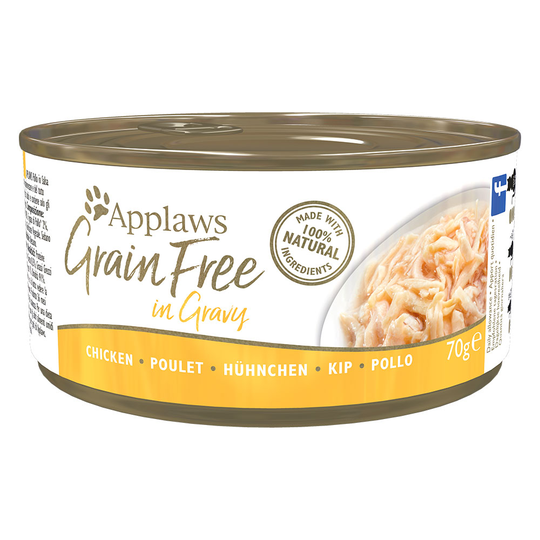 Applaws Grainfree in Gravy 6 x 70 g - Kyckling