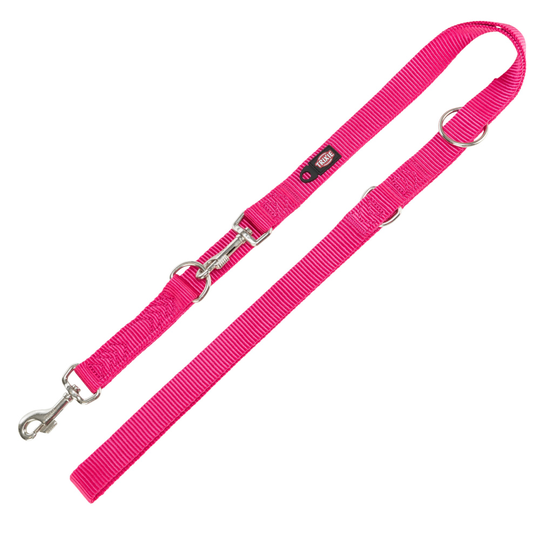 Trixie Premium justerbart koppel, fuchsia - Stl. L-XL: 2 m långt/25 mm brett