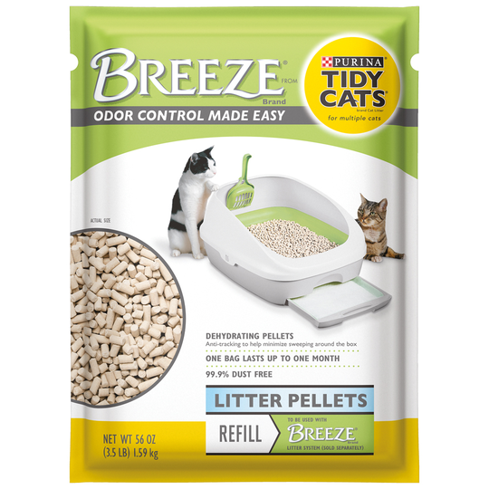 Purina Tidy Cats Breeze Startbox - Tillbehör: Kattströ påfyllnad (1,59 kg)