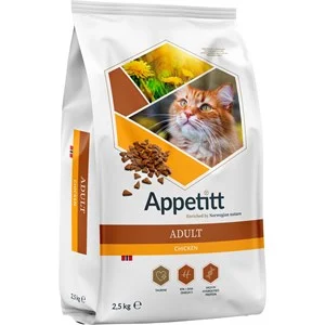 Kattmat Appetitt Adult Chicken 2,5 kg