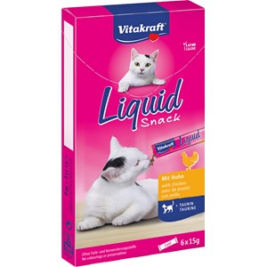 Kattgodis Vitakraft Liquid Snack Taurin, 6 x 15 g
