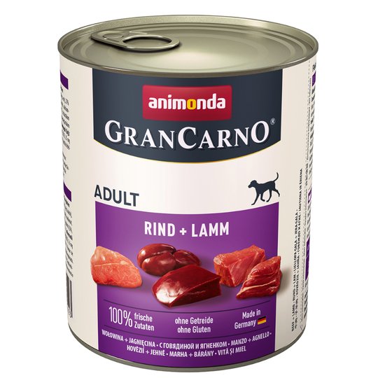 Ekonomipack: Animonda GranCarno Original Adult 24 x 800 g - Nötkött & lamm
