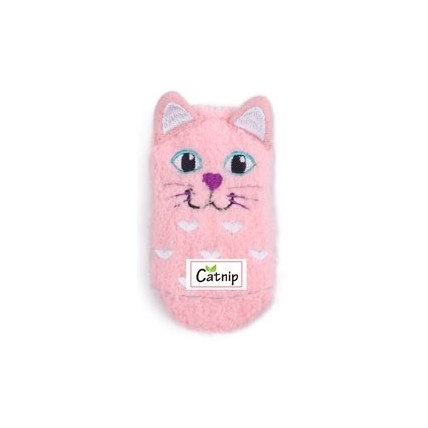 Kattleksak minisock cuddler rosa katt