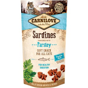 Kattgodis Carnilove Semi Moist Snack Sardines, 50 g