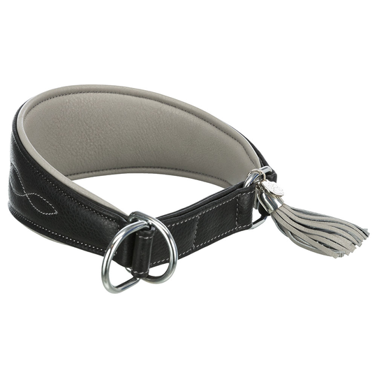 Trixie Active Comfort halsband för vinthundar svart/grått - Stl. XS-S: 24-31 cm halsomfång, B 50 mm