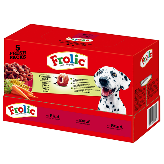 Frolic Complete Oxkött, morötter & spannmål - Ekonomipack: 2 x 7,5 kg
