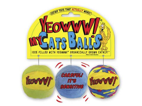 Kattleksak 3-pack Bollar - 3-pack bollar