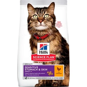Kattmat Hill's Science Plan Adult Sensitive Stomach & Skin Chicken 7 kg