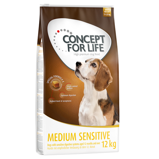 Concept for Life Medium Sensitive - Ekonomipack: 2 x 12 kg