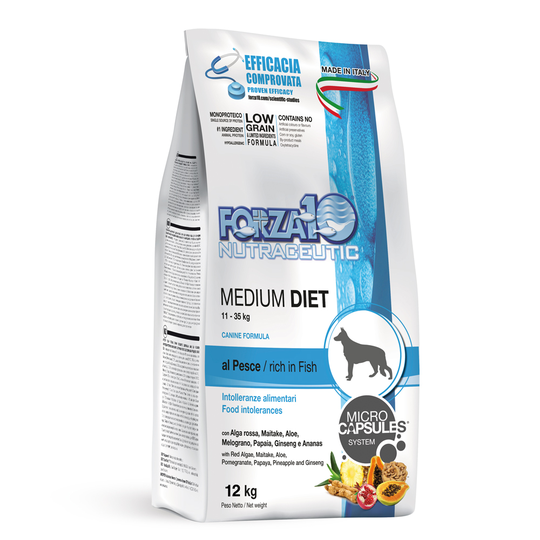 Forza 10 Medium Diet med fisk - Ekonomipack: 2 x 12 kg