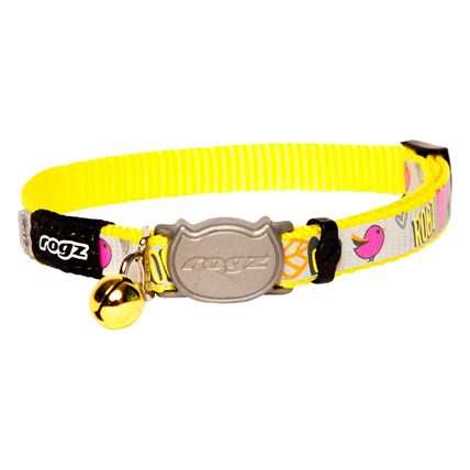 Katthalsband Rogz Reflectocat dayglo bird XS