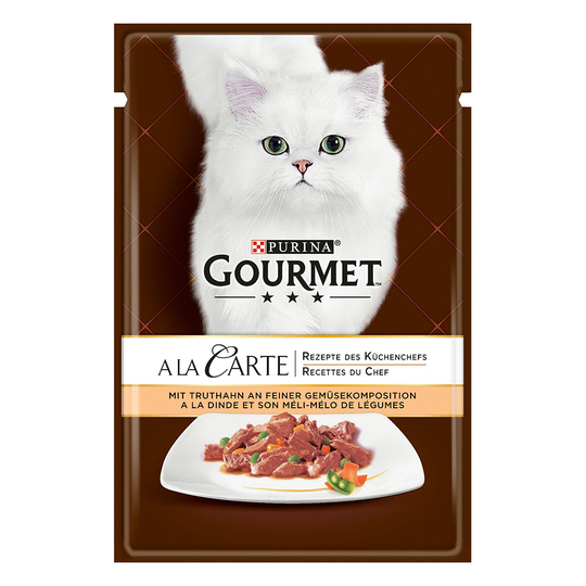 Gourmet A la Carte 26 x 85 g - Kalkon & grönsaker
