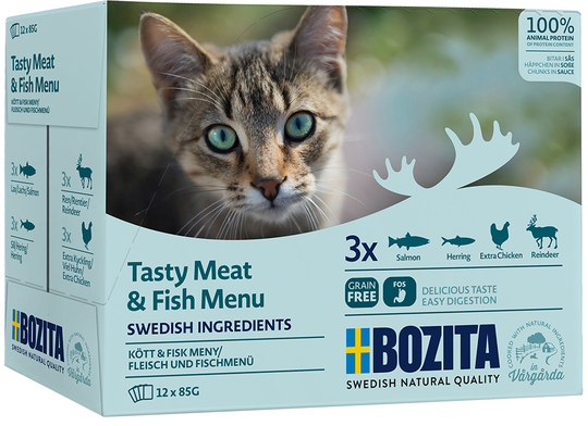 Bozita Feline mix sås kött&fisk 12 x 85 gram