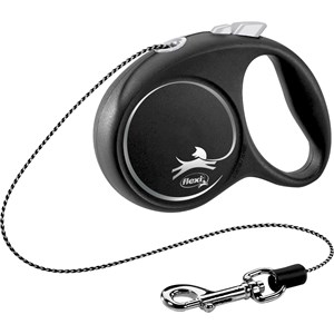 Koppel Flexi Black Design XS 3 m Silver