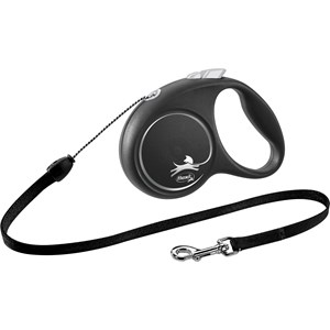 Koppel Flexi Black Design S 5 m Silver