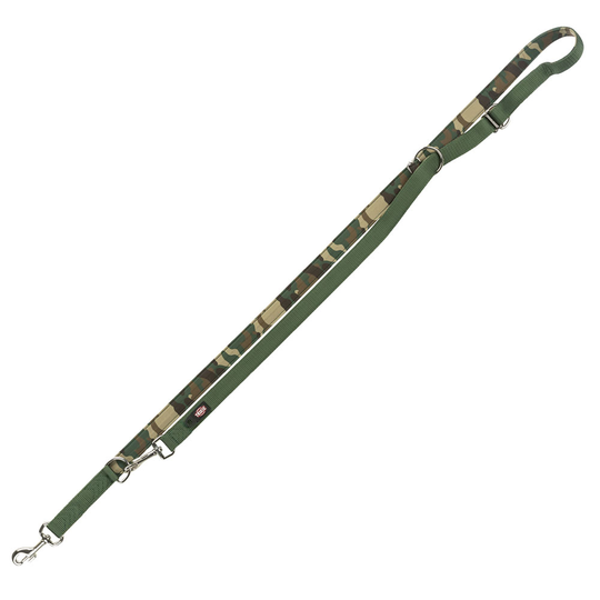 Trixie Premium Neopren förlängningskoppel, camouflage - L - XL: 2 m långt, 25 mm brett, camouflage/skogsgrönt