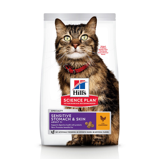 Hill's Science Plan Adult Sensitive Stomach & Skin Chicken 1,5 kg