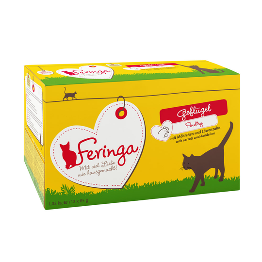 Ekonomipack: Feringa i portionspåse 24 x 85 g - Fjäderfä med morötter