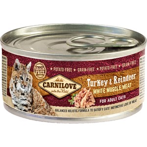 Kattmat Carnilove Adult Turkey & Reindeer 100g