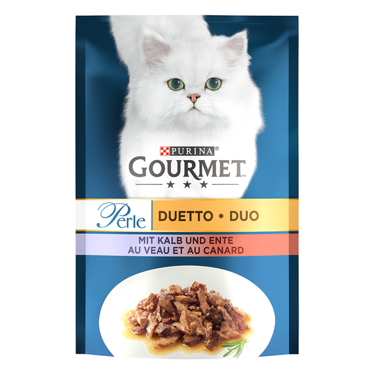 Gourmet Perle 26 x 85 g - Kalv & anka