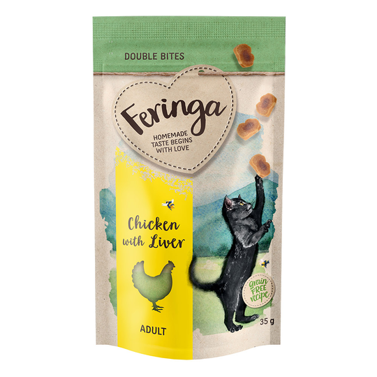 Feringa Double Bites Kyckling & lever - 3 x 35 g