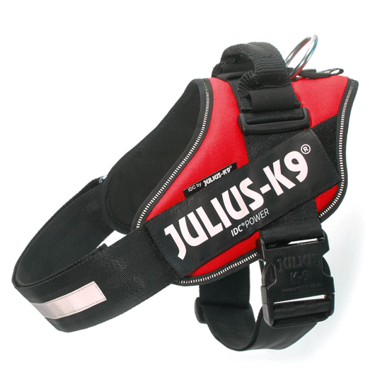 JULIUS-K9 IDC®-Powersele röd - Stl. 1: bröstomfång 63 - 85 cm