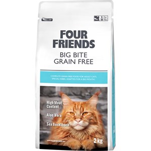 Kattmat Four Friends Grain Free Big Bite, 2 kg