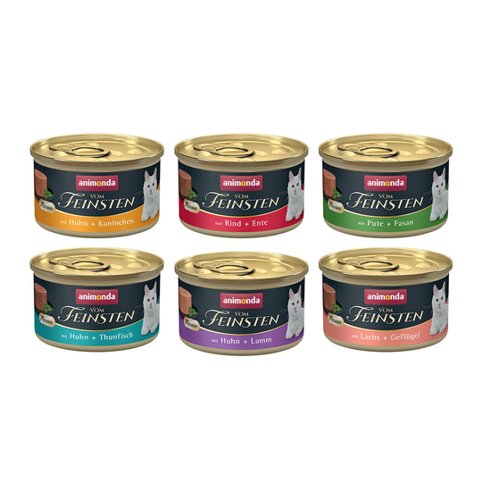Animonda Vom Feinsten Adult 72 x 85 g - Mousse-mångfald (6 sorter)
