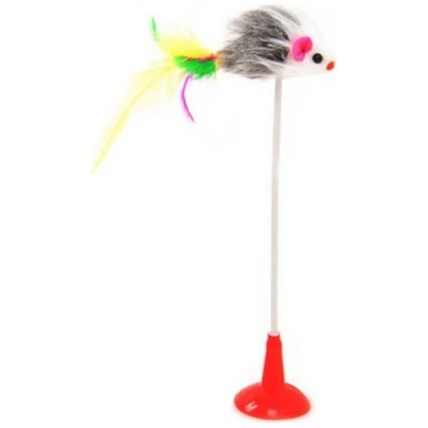 Spö med mus på sugpropp 18 cm