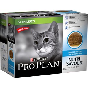 Kattmat Purina Pro Plan NutriSavour Sterilised Cod, 10x85 g