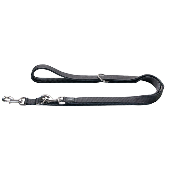 HUNTER Divo & Maldon, grått hundkoppel - 190 cm långt, 20 mm brett