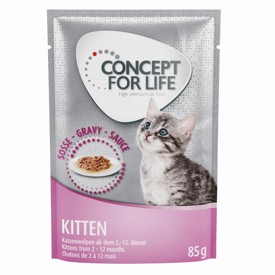 Ekonomipack: Concept for Life 48 x 85 g - Kitten i sås