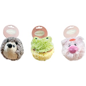Hundleksak Party Pets Squeaky Furry Ball, Blandade modeller