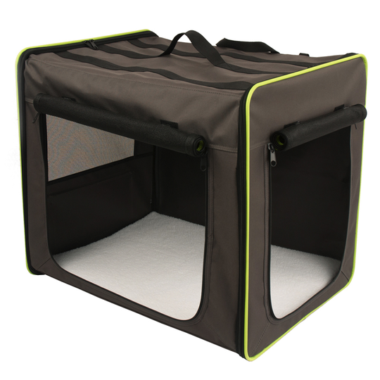 Set: Transportkoja First Class Basic + Pawty fleecefilt - Transportkoja stl. M + filt L 100 x B 70 cm