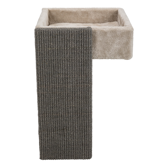 Trixie bädd för hyllor, med klösvägg - L 33 × B 37 x H 48 cm