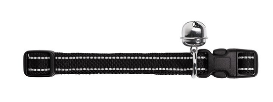 Katthalsband Reflex Stretch - Svart