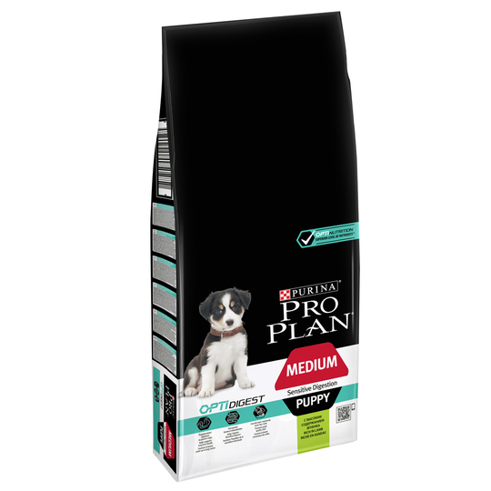 Pro Plan Medium Puppy Lamb & Rice OPTIDIGEST - 12 kg
