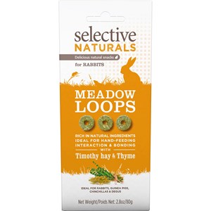 Gnagargodis Selective Naturals Meadow Loops Hö och Timjan, 80 g