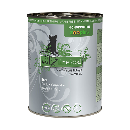 catz finefood Monoprotein zooplus 6 x 400 g - Anka