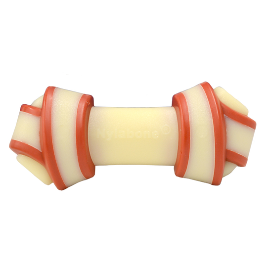 Nylabone råhudsben med nötköttssmak - Stl. M: ca L 13 x B 6 x H 6 cm