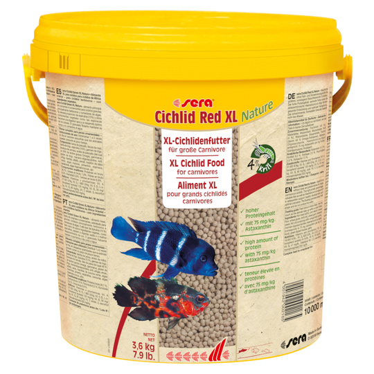 sera Cichlid Red XL Nature granulatfoder Ekonomipack: 2 x 10 liter