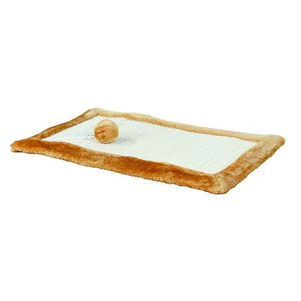 Klösmatta med Plyschkant brun