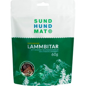 Hundgodis Sund hundmat Frystorkade lammbitar 60 g