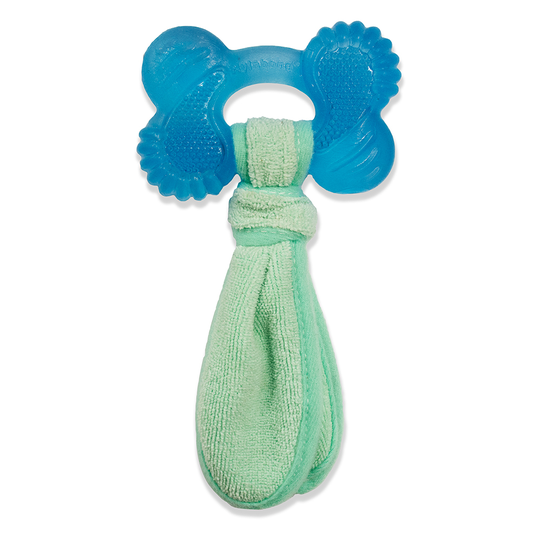 Nylabone Puppy Teething svalkande tuggleksak för valpar med tandsprickning - L 20 x B 10 x H 1,5 cm