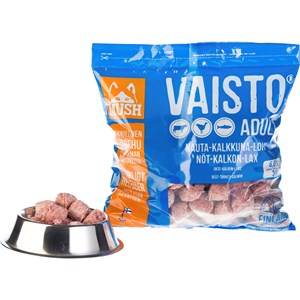 Hundfoder Mush Vaisto Blå Nöt-kalkon-lax, 3 kg