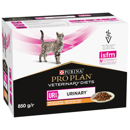 Purina Pro Plan Veterinary Diets Feline UR ST/OX - Urinary Chicken - Ekonomipack: 20 x 85 g