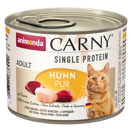 Ekonomipack: Animonda Carny Single Protein Adult 24 x 200 g - Kyckling pur