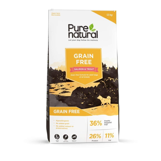 Purenatural Dog Adult Grain Free Salmon & Trout (12 kg)