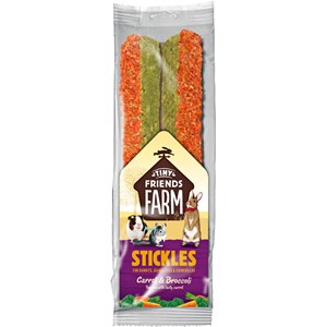 Gnagargodis Pet-Foods Stickles Morot & Broccoli, 100 g
